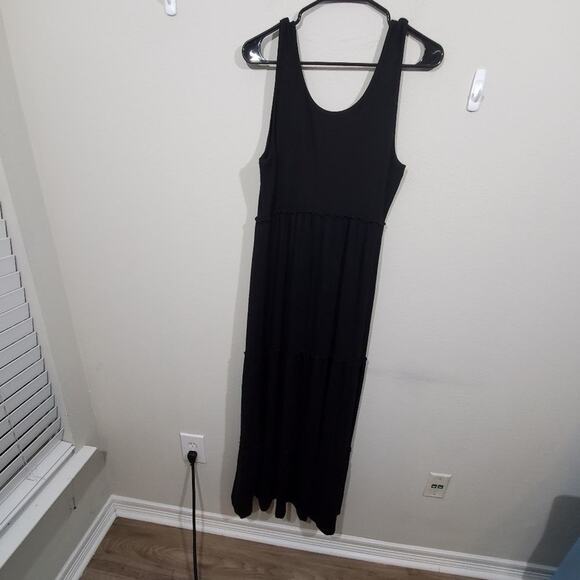 Chico's super soft comfy black maxi dress size med - Picture 5 of 8
